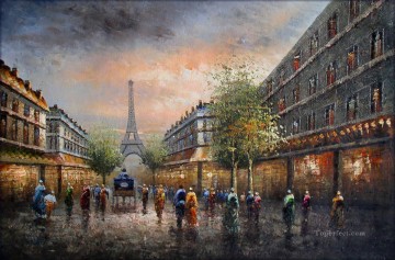 st082B impresionismo escenas de París Pinturas al óleo